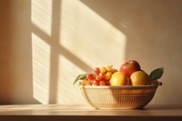 Fruit basket window apple. 