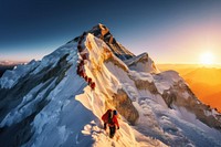 Recreation adventure mountain climbing. AI generated Image by rawpixel.