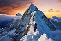 Recreation adventure mountain climbing. AI generated Image by rawpixel.