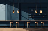 Bar architecture furniture building. AI generated Image by rawpixel.