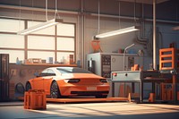 Car architecture vehicle factory. AI generated Image by rawpixel.