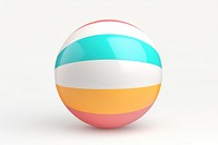 Ball toy egg white background. 