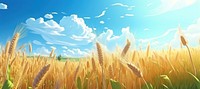 Field backgrounds landscape panoramic. AI generated Image by rawpixel.