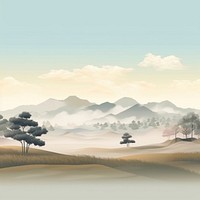 Landscape outdoors scenery nature. AI generated Image by rawpixel.