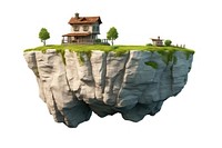 Cliff architecture landscape building. 