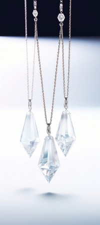 Jewelry crystal necklace gemstone. AI generated Image by rawpixel.