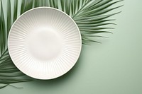 Ceramic plate leaf freshness. 