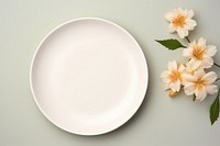 Flower porcelain platter plate. 