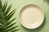 Leaf ceramic plate plant. 