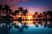 Resort tree sky landscape. 