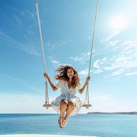 Outdoors travel swing sky