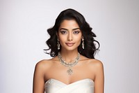 Jewelry necklace portrait dress. AI generated Image by rawpixel.