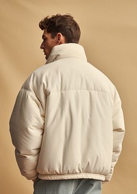 Jacket sweatshirt adult white. AI generated Image by rawpixel.