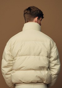 Jacket adult white back. 