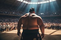 Sumo wrestling wrestler sports. AI generated Image by rawpixel.