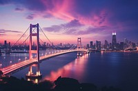 Nature bridge architecture cityscape. 