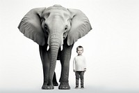 Elephant wildlife portrait mammal. AI generated Image by rawpixel.