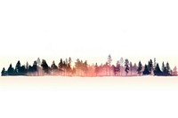 Nature forest silhouette landscape. AI generated Image by rawpixel.