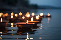 Candle light spirituality illuminated. 