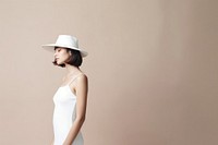 Female adult white studio shot. AI generated Image by rawpixel.