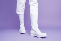 Shoe footwear pants white. 