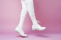 Shoe footwear pants white. AI generated Image by rawpixel.