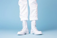 Shoe footwear pants white. 