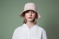 Looking female adult hat. 