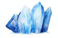 Quartz crystal blue ice. AI generated Image by rawpixel.