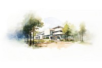 Architecture building outdoors nature. AI generated Image by rawpixel.