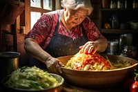 Cooking adult food dish. AI generated Image by rawpixel.
