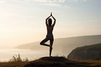 Yoga sports nature adult. AI generated Image by rawpixel.