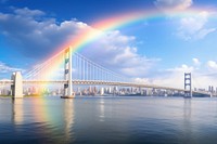 Rainbow nature bridge architecture. 