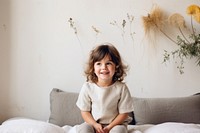 Toddler sitting child cute. AI generated Image by rawpixel.