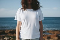 T-shirt sleeve adult white. AI generated Image by rawpixel.