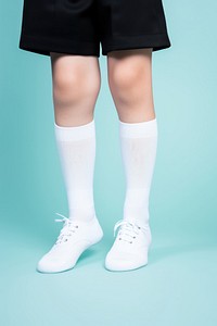 Sock footwear shorts white. 