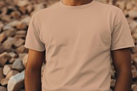 Realistic t-shirt mockup, casual fashion psd