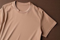 T-shirt sleeve brown sportswear. AI generated Image by rawpixel.