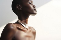 Jewelry adult back contemplation. AI generated Image by rawpixel.