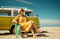Vacation vehicle sitting holiday. AI generated Image by rawpixel.