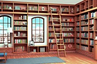 Publication bookshelf furniture bookcase. AI generated Image by rawpixel.