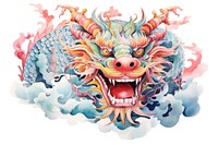 Dragon art chinese new year representation. AI generated Image by rawpixel.