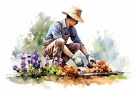 Gardening outdoors gardener flower. AI generated Image by rawpixel.