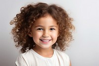 Portrait female child smile. 