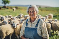 Sheep livestock outdoors farmer. AI generated Image by rawpixel.
