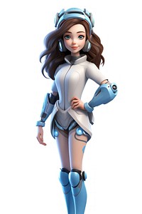 Cartoon robot adult doll. 