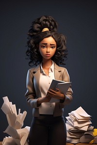 Female adult black publication. AI generated Image by rawpixel.