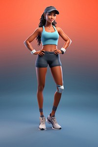 Fitness trainer footwear adult women. AI generated Image by rawpixel.