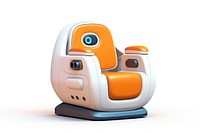 Cartoon chair white background technology. AI generated Image by rawpixel.