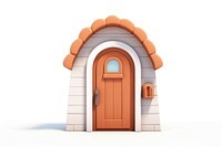 Door architecture house white background. AI generated Image by rawpixel.